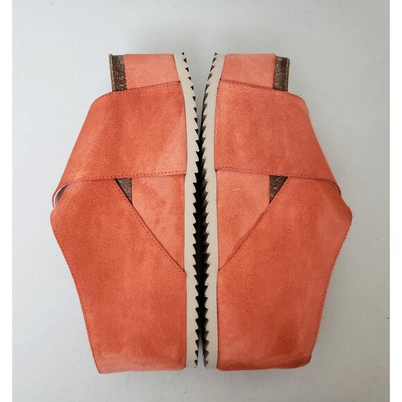 Free People Intentionally Blank Limelight Flatform Sandals Coral Size 37 - Picture 4 of 5